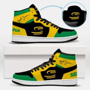 Ayrton Senna Exclusive Logo Air Jordan 1 High BLSN19725A1 - Style 1