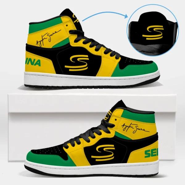 Ayrton Senna Exclusive Logo Air Jordan 1 High BLSN19725A1 - Style 1