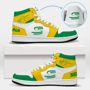 Ayrton Senna Exclusive Logo Air Jordan 1 High BLSN19725A2 - Style 2