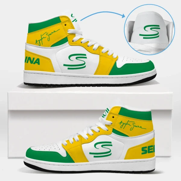 Ayrton Senna Exclusive Logo Air Jordan 1 High BLSN19725A2 - Style 2