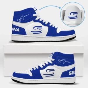 Ayrton Senna Exclusive Logo Air Jordan 1 High BLSN19725A4 - Style 4