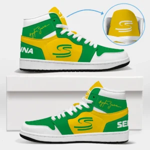 Ayrton Senna Exclusive Logo Air Jordan 1 High BLSN19725A7 - Style 7
