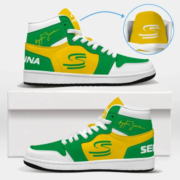 Ayrton Senna Exclusive Logo Air Jordan 1 High BLSN19725A7 - Style 7