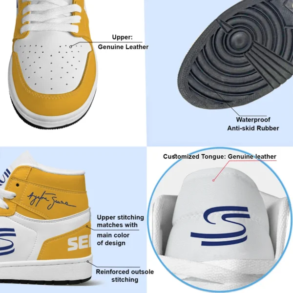 Ayrton Senna Exclusive Logo Air Jordan 1 High BLSN19725A3 - Style 3 - Image 4