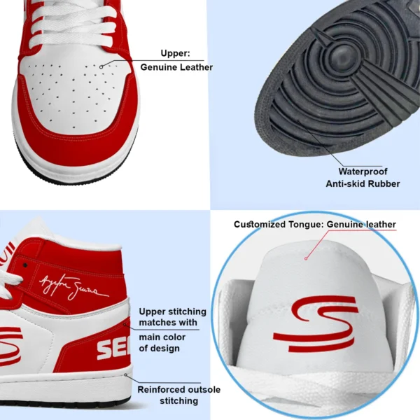 Ayrton Senna Exclusive Logo Air Jordan 1 High BLSN19725A5 - Style 5 - Image 4